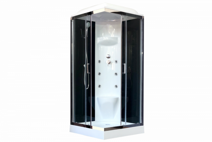Душевая кабина 90х90 см Royal Bath НР RB90HP7-BT-CH стекло прозрачное с гидромассажем