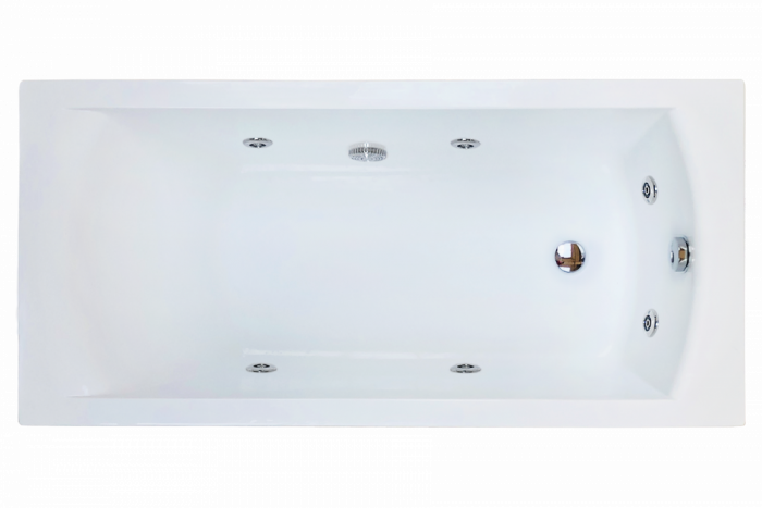Акриловая ванна Royal Bath Vienna 160х70 см RB953202ST с гидромассажем