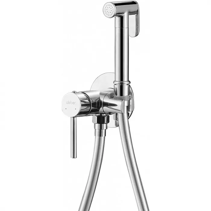 Смеситель с гигиеническим душем Abber Wasser Kreis AF8125 хром