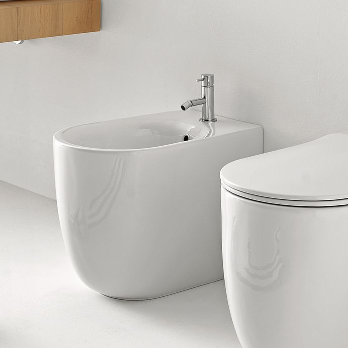 Напольное биде Kerasan Nolita 532001*1, белый глянцевый