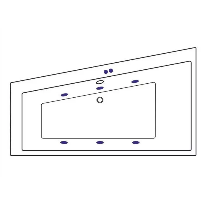 Акриловая ванна Excellent Sfera 170х100 WAEX.SFL17.SOFT.GL золото, белый