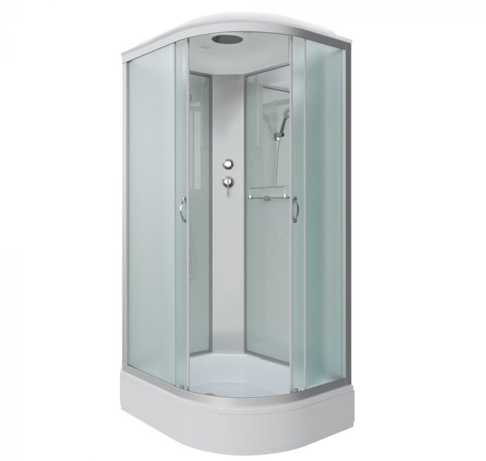 Душевая кабина Niagara Classic 339844L стекло матовое, профиль серебро
