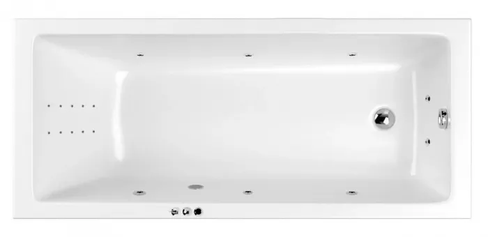 Акриловая ванна Whitecross Wave 150х70 0101.150070.100.SMARTNANO.CR хром, белый