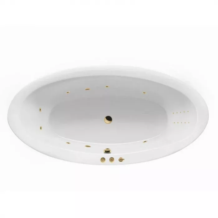 Акриловая ванна Excellent Lumina 190х95 WAEX.LUM19.SMARTNANO.GL золото, белый