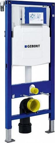 Комплект инсталляции Geberit Duofix UP320 111.300.00.5 с подвесным унитазом Geberit Acanto 500.600.01.2 и крышкой сиденьем 500.605.01.2 с микролифтом