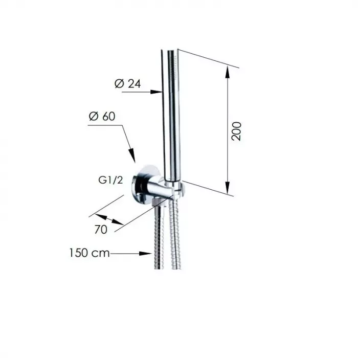 Душевой гарнитур Remer 337M317MM хром