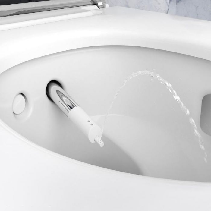 Унитаз-биде подвесной Geberit AquaClean mera comfort 146.214.21.1 с системой удаления запахов, белый
