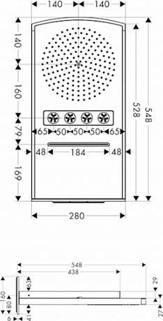 Верхний душ Hansgrohe Raindance Rainfall 28411400