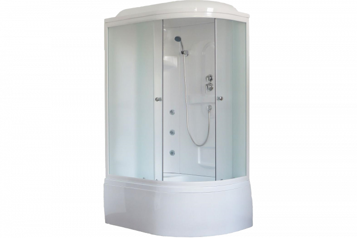 Душевая кабина 120х80 см Royal Bath ВК RB8120BK2-M-L стекло матовое с гидромассажем