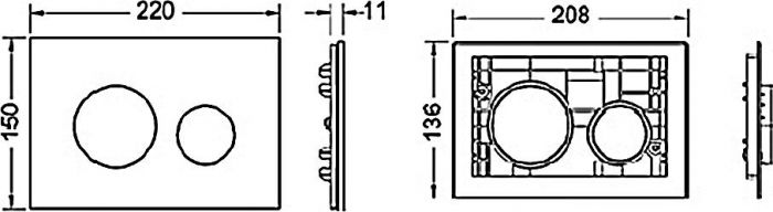 Кнопка смыва Tece Loop Modular 9240668 кнопка золотая (стекло на выбор)
