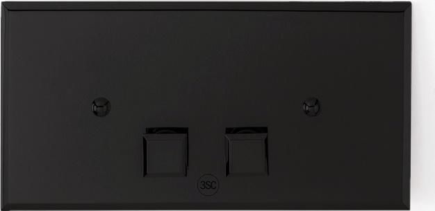 Клавиша смыва 3SC Square Plaque SQL00NO для инсталляции Geberit UP320, черный матовый