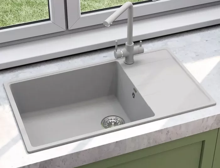 Кухонная мойка Ulgran Quartz Prima Prima 860-04 белый