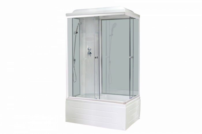 Душевая кабина 100х80 см Royal Bath BP RB8100BP6-WT-L стекло прозрачное