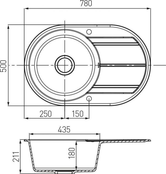 Кухонная мойка Aquaton Амира 50 1A712932AI280, коричневый