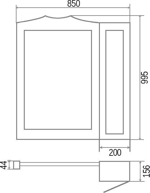 Раковина накладная SantiLine SL-2008 белый