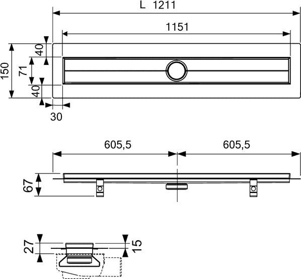 Акриловая ванна Riho Desire Corner B088004220 L белая/черная матовая LED