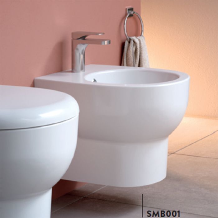 Подвесное биде ArtCeram Smarty 2.0 SMB001 01 00bi*0, белый