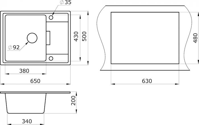 Кухонная мойка Paulmark Weimar PM216550-WH белый