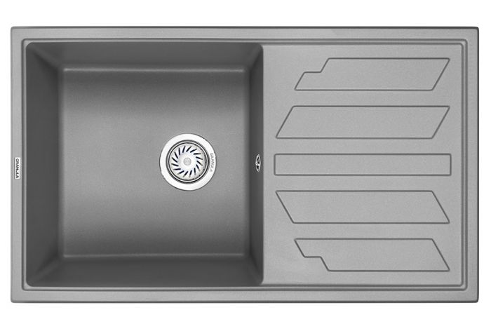 Мойка кухонная Granula 8002, АЛЮМИНИУМ серый