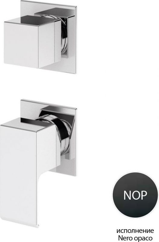 Смеситель для душа Cezares PORTA-VDIM3-M-NOP, чёрный