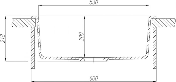 Кухонная мойка Aquaton Делия 60 1A715232LD220, бежевый