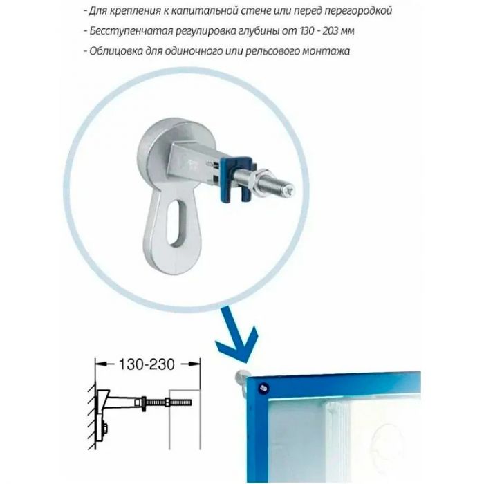 Инсталляция для унитаза Grohe Rapid SL 39939000 для унитаза, с черной матовой клавишей смыва