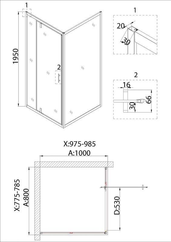 Душевой гарнитур Gessi Rettangolo 20123#031, хром