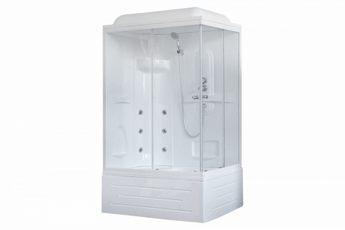 Душевая кабина 120х80 см Royal Bath BP RB8120BP2-T-L стекло прозрачное с гидромассажем