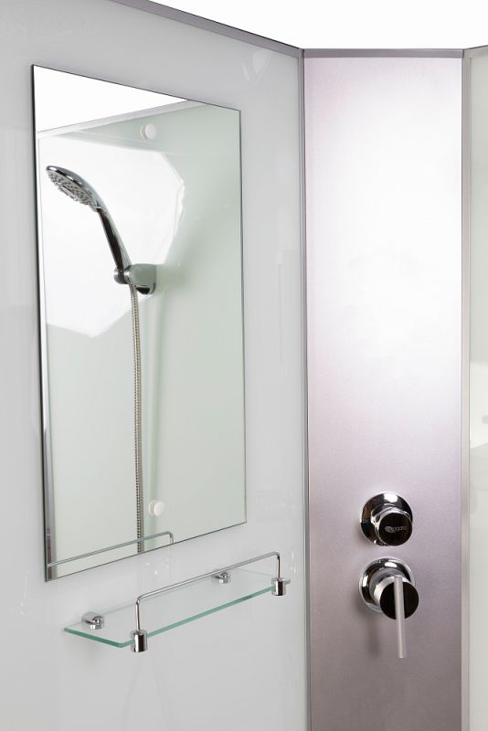 Душевая кабина Niagara Classic 430853QBKG стекло матовое, профиль серебро