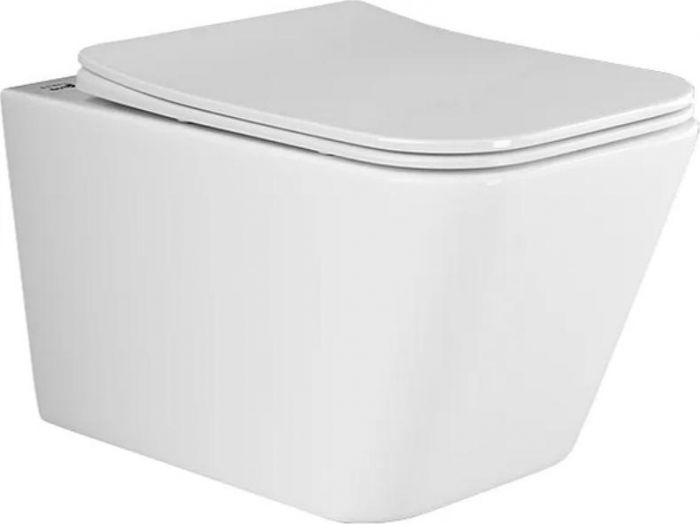 Комплект инсталляция с подвесным унитазом Ceramica Nova Metric CN3007_1002W_1000 с сиденьем микролифт и белой клавишей смыва