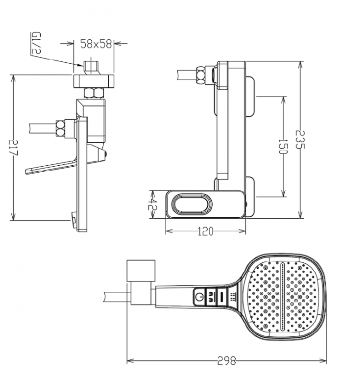 Смеситель для ванны Raglo R51.30 хром