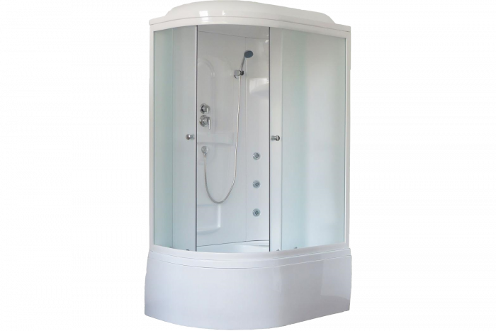 Душевая кабина 120х80 см Royal Bath ВК RB8120BK2-M-R стекло матовое с гидромассажем
