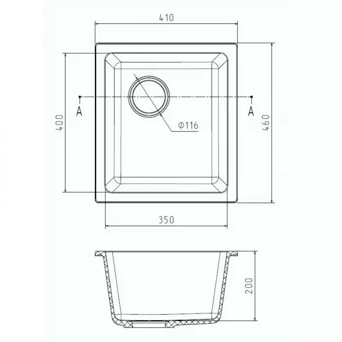 Кухонная мойка Rivelato Berkana BK-35 brina белый