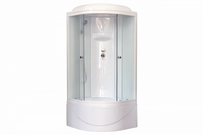 Душевая кабина 100х100 см Royal Bath ВК RB100BK6-WC стекло матовое