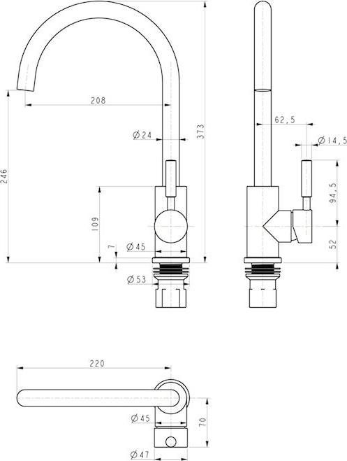 Душевая перегородка RGW Z-050-3 352205309-11 профиль хром, стекло прозрачное