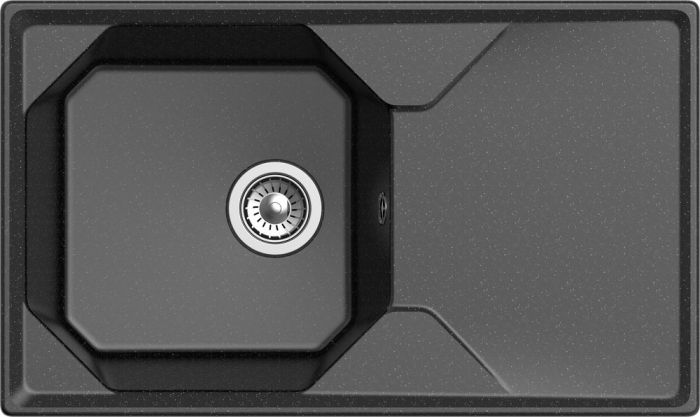 Мойка кухонная GranFest Unique U-840L черная