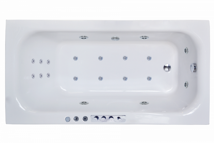 Акриловая ванна Royal Bath Accord De luxe 180х90 см RB627100DL с гидромассажем