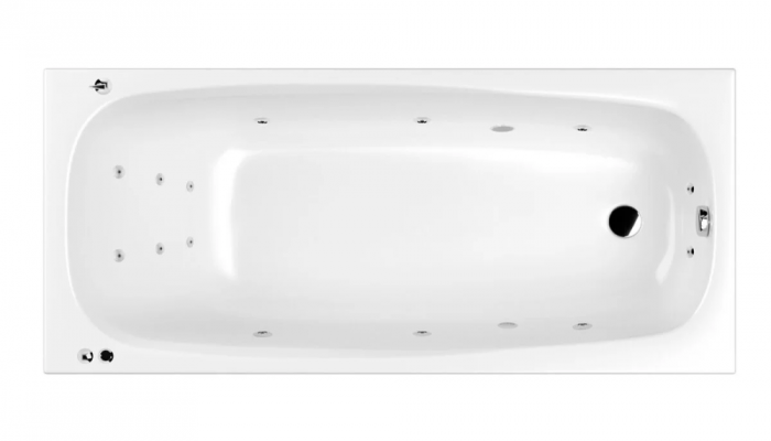 Акриловая ванна Whitecross Layla 180х80 0102.180080.100.SMART.CR белый