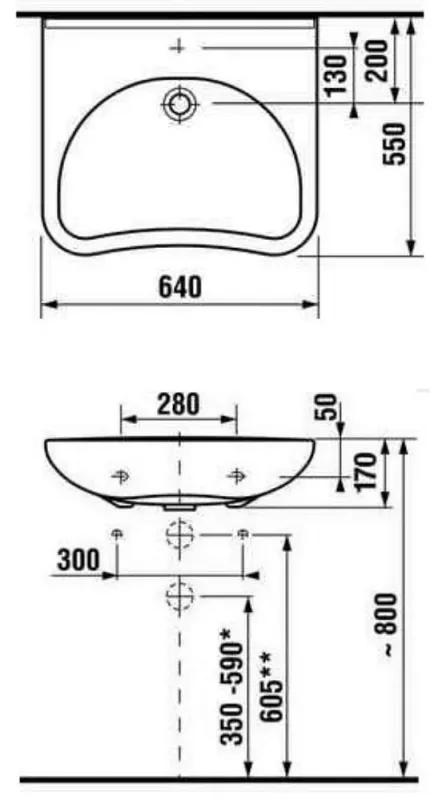 Раковина Roca Access ZRU9307659 55 см, белая