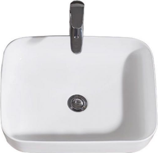 Раковина накладная 50 см Bravat Source C22250W-ENG, белый