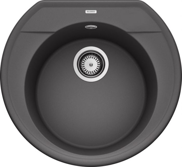 Кухонная мойка Blanco Rondoval 45 518915 тёмная скала