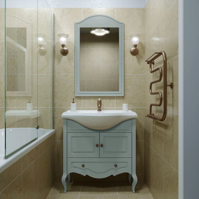 Мебель для ванной Caprigo Verona 80 blue white 2 двери 1 ящик