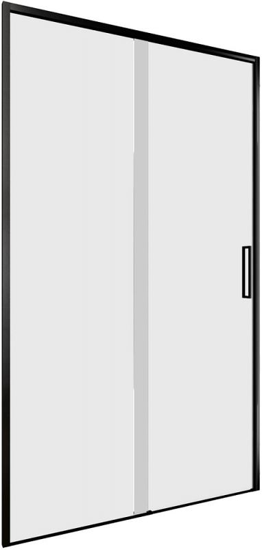 Душевая дверь Aquanet Pleasure Evo AE65-N110-BT профиль черный, стекло прозрачное