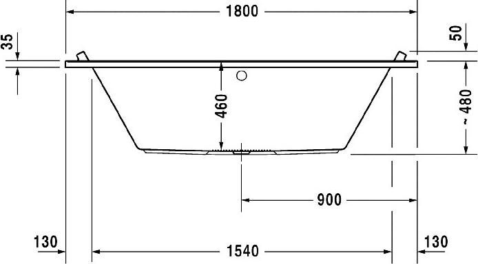 Акриловая ванна Duravit Starck 180x90 700339000000000, белый