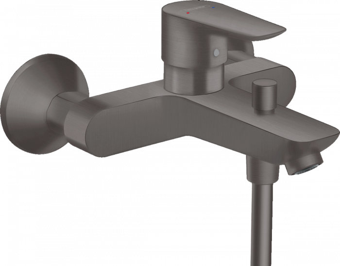 Смеситель для ванны Hansgrohe Talis E 71740340, шлифованный чёрный хром
