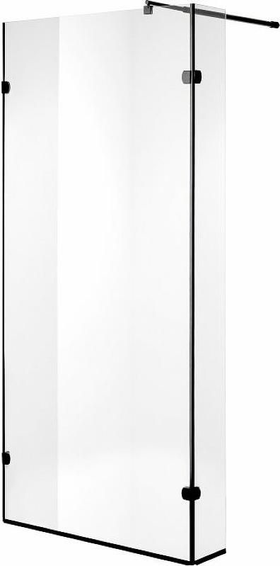 Душевая перегородка Niagara Nova 90 NG-682-90BLACK, профиль черный, стекло прозрачное