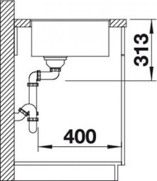 Кухонная мойка Blanco Subline 320-F 523421 кофе
