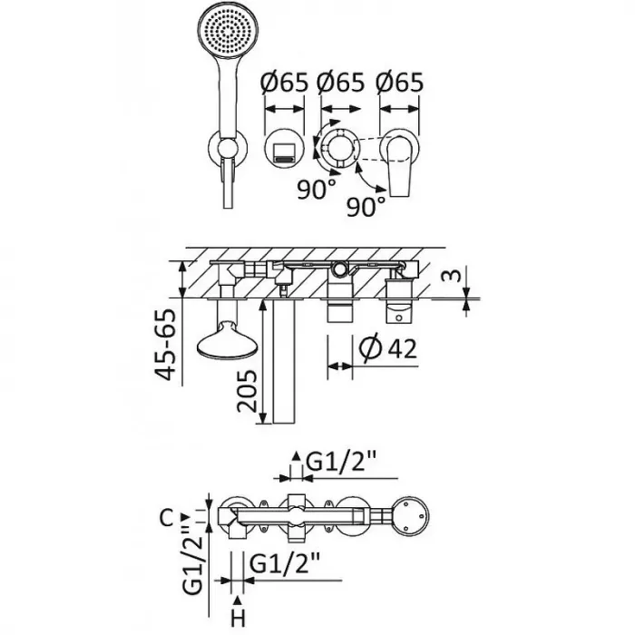 Шкаф-пенал Jacob Delafon Presquile EB1115D-G1C