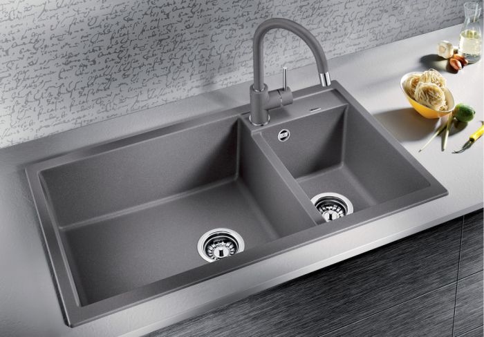 Кухонная мойка Granula ES-6202 6202, Графит серый