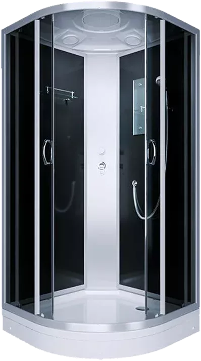 Душевая кабина Erlit Comfort ER3510P-C4-RUS стекло тонированное, профиль серебро
